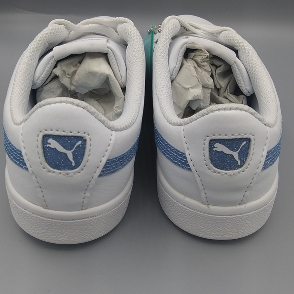 Puma leather glitter comfort girls sneakers Size 3.5 - Picture 7 of 8